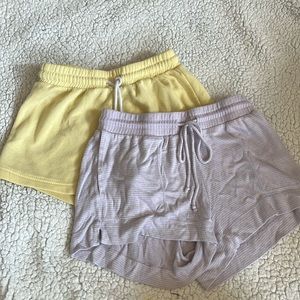 love streak yellow shorts